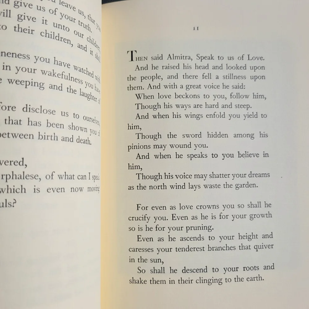 The Prophet by Kahlil Gibran Hardcover Book 1982 Edition ~ GUC
